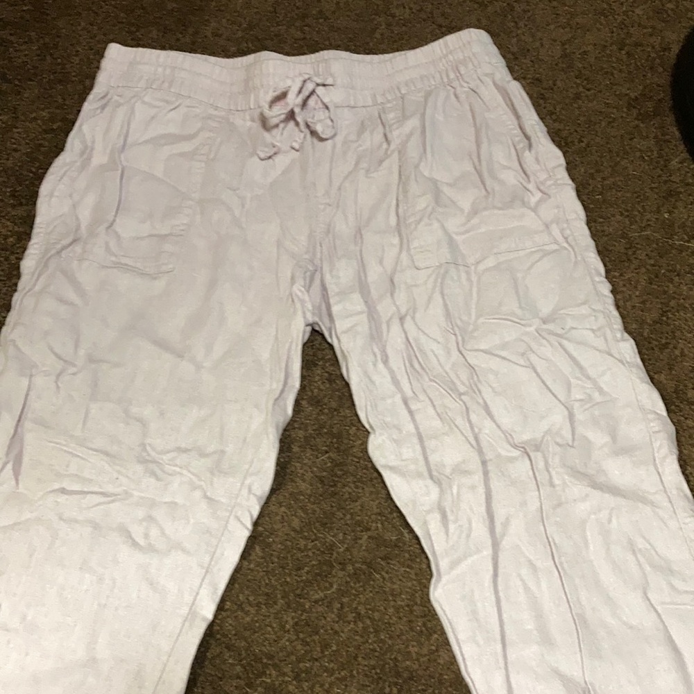 Lavender color pants, size small, never worn